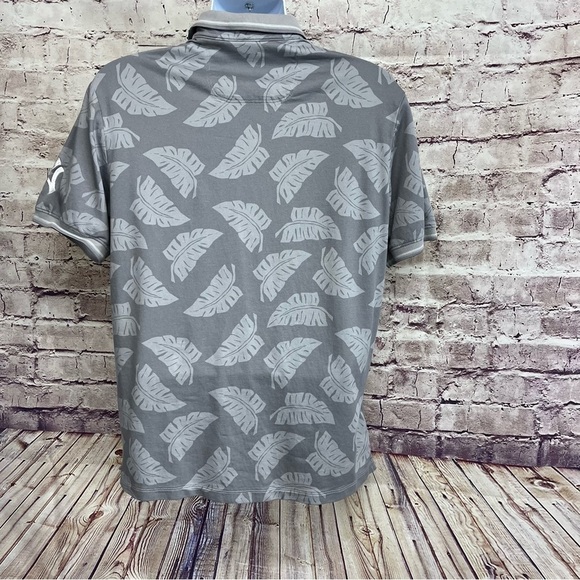 Tommy Bahama New York Yankee Gray Leaf Short Sleeve Polo - Picture 5 of 10